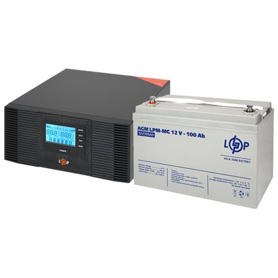 Комплект резервного питания LP (LogicPower) ИБП + мультигелевая батарея (UPS B1500 + АКБ MG 1200W) 300257 фото