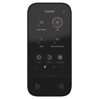Клавиатура Ajax KeyPad TouchScreen (8EU) black 301252 фото