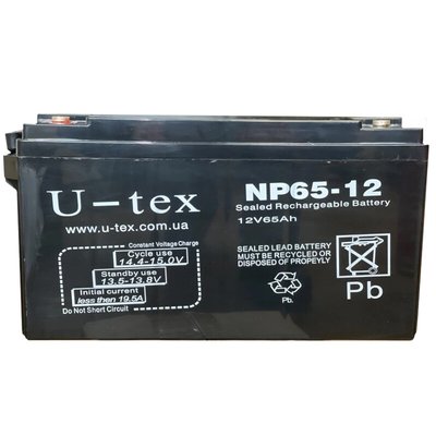 Аккумулятор U-tex 12В / 65 Ah 301108 фото