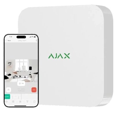 Ajax NVR (8ch) (8EU) white Мережевий відеореєстратор 300700 фото