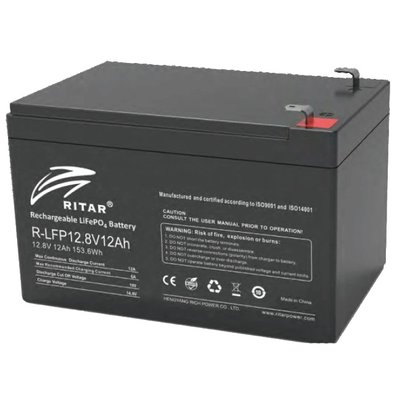 Батарея с системой подогрева Ritar R-LFP12.8V12AH 301407 фото