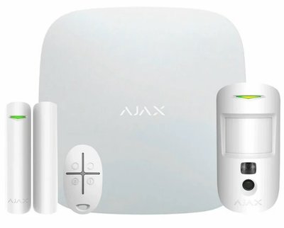 Ajax StarterKit Cam (8EU) UA white комплект охранной сигнализации 7009 фото