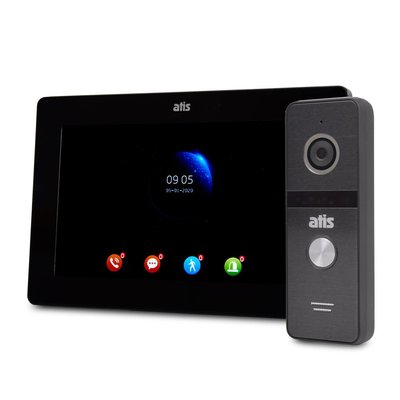 Комплект відеодомофона ATIS AD-770FHD Black + AT-400FHD Black 1229611 фото
