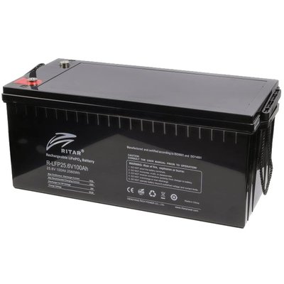 Батарея з системою підігріву та bluetooth Ritar LFP25.6V100AH 301413 фото
