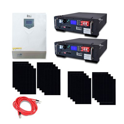 Автономная система бесперебойного питания мощностью 8 кВт с LiFePO4 АКБ и солнечными панелями 2450479 фото
