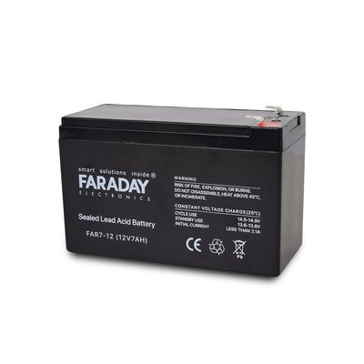 Акумулятор 12В 7 Ач для ИБП Faraday Electronics FAR7-12 116532 фото