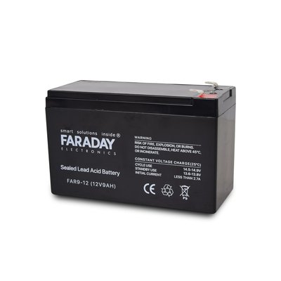 Акумулятор 12В 9 Ач для ИБП Faraday Electronics FAR9-12 116533 фото