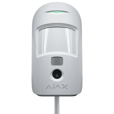проводной извещатель движения с камерой Ajax MotionCam (PhOD) Fibra white 300981 фото