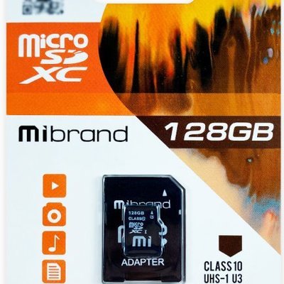 Флеш-карта Memory card microSDXC (UHS-1) Mibrand 128 GB class 10 4001 фото